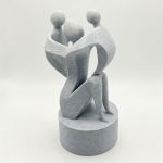 Escultura Decorativa Mãe e Filhos Amor Infinito – Presente e Decoração de Dia das Mães, Sala, Quarto e Escritório - Imagem 3
