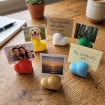 Kit 5 - Suporte Porta Retrato Polaroid Coração - Imagem 2