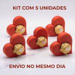 Suporte Coração Ferrero Rocher - Kit 5 Unidades - Imagem 4