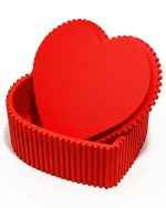 Caixa Coração Decorativa Média – Presente Criativo para Datas Especiais (11x9,7x4cm) - Imagem 4