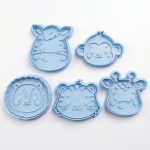 Kit 5 Cortadores Safari Animais da Selva - Imagem 2