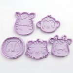 Kit 5 Cortadores Safari Animais da Selva - Imagem 3