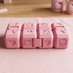 Cubo Infinito Hello Kitty Fidget Toy | Cubo Anti Estresse Portátil | Infinity Cube com Chaveiro Fofo