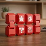 Cubo Infinito Mario + Chaveiro – Infinity Cube Anti Estresse Portátil | Fidget Toy Divertido e Fofo