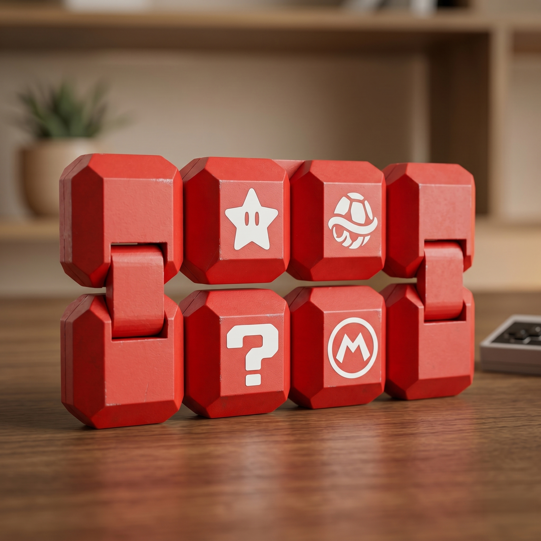 Cubo Infinito Mario + Chaveiro – Infinity Cube Anti Estresse Portátil | Fidget Toy Divertido e Fofo - Imagem 1
