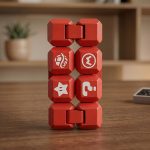 Cubo Infinito Mario + Chaveiro – Infinity Cube Anti Estresse Portátil | Fidget Toy Divertido e Fofo - Imagem 2