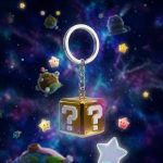 Chaveiro Cubo Super Mario Dourado – Alta Qualidade e Acabamento Premium